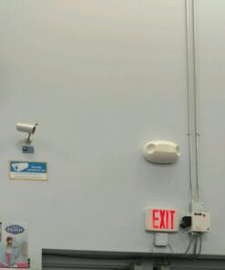 WALI Bullet Dummy Fake Surveillance Security CCTV Dome Camera Indoor Outdoor with one LED Light Warning Security Alert Sticker Decals (TC-S4), 4 Packs, Silver 51 61XnsNhCo6L