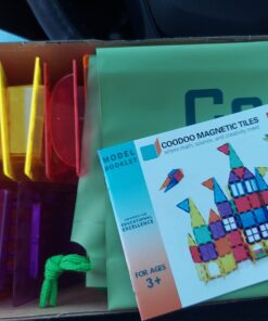 60 PCS Magnetic Building Tiles Kids Toys STEM Magnetic Blocks Sensory Toys Kids Games Magnet Building Toys for Boys and Girls Aged 3+, Kids Brain Development Preschool Kindergarten Toddler Toys 53 61XqX0Eld9L