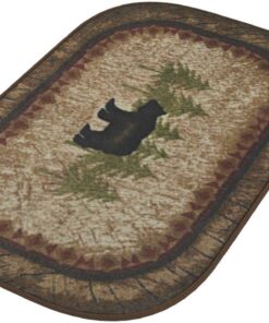 Alternative view of Cozy Cabin CC5282 Birch Bear Non Skid Rug 30"x46" Brown 30 in x 46 in