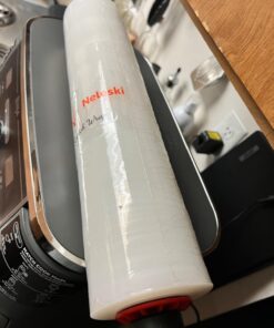 Stretch Wrap Roll with Handle 15” x 1000Ft – 80 Gauge – Heavy Duty Plastic Shrink wrap Roll with Rotating Handles for Pallet Wrap Film - Plastic Wrap for Moving Supplies - Shrink Wrap for Moving, 15 Inch 26 61XsMFcJ jL