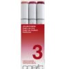 Copic Marker Sketch Color Fusion Markers, CSCF 3, 3-Pack, Red