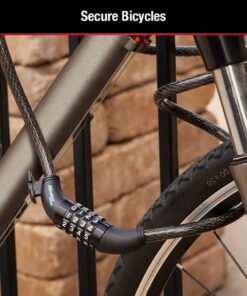Master Lock 8370D Set Your Own Combination Bike Lock, 5 Feet Long , Black 5 Ft. Set your own combo Lock Cable 1 Pack 16 61Xt8xoazQL