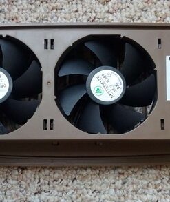 Suncourt Flush Fit HC500-B Vent Cover with Fan Booster, Energy Efficient AC Register Booster, Improved Air Flow for Better Indoor Heating and Cooling, Brown For 4”x10” register openings 31 61XtreBZCrL