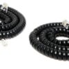 iMBAPrice (Pack of 2) Black Coiled Telephone Phone Handset Cable Cord, Coiled Length 3 to 12 feet Uncoiled (Value Pack) 12 Ft. Black (Value Pack of 2) 41 61Xv160B9L
