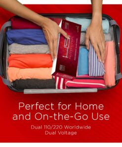 HSI Professional Ceramic Tourmaline Ionic Flat Iron Hair Straightener with Glove, Pouch and Travel Size Argan Oil Leave in Hair Treatment 41 61XwCAGSNqL