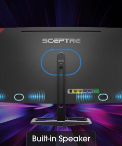Sceptre 27-inch Curved Gaming Monitor up to 240Hz DisplayPort HDMI 1ms 99% sRGB Build-in Speakers, R1500 Machine Black 2023 (C275B-FWT240) 27" Curved 240Hz 23 61XwqznCADL