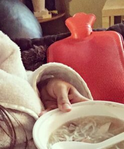 Classic Red Rubber Hot Water Bottle, Hot Compress, Pain Relief from Headaches, Cramps, Arthritis, Back Pain, Sore Muscles, Injuries - 2 Quart Capacity 21 61Xx CQkxrL