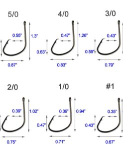 Shaddock Fishing 160pcs/box 7381 Offset Sport Circle Hooks Black High Carbon Steel Octopus Fishing Hooks-Size:1-5/0 10 61XyFMnH eL