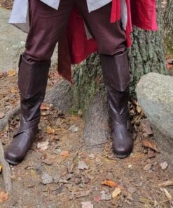 Men's Ankle Banded Cuff Renaissance Pants Medieval Viking Navigator Trousers Pirate Cosplay Costume with Drawstrings Medium Brown 15 61XzI9HBTcL