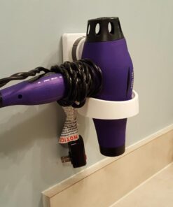 theBathMart Hair Dryer Mount Holder Rack, Wall Mount Bathroom Blow-Dryer Organizer Storage with Rotate & Lock Suction Cup 41 61Y ngr4jdL