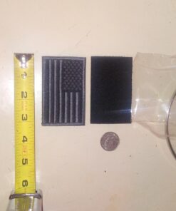 2 Pieces Tactical USA Flag Patch -Black & Gray- American Flag US United States of America Military Uniform Emblem Patches (2 Packs) 23 61Y pDRasgL