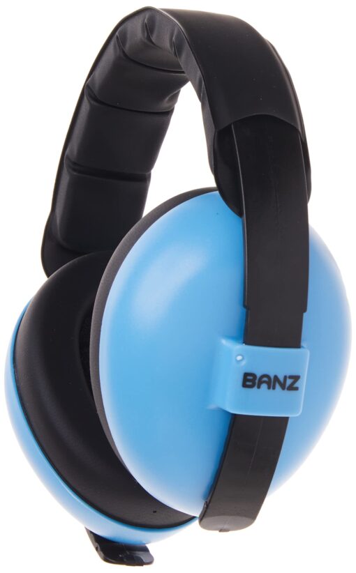 Baby BANZ Earmuffs Infant Ear Hearing Protection â€“ Ages 0-2+ Years Industry Leading Noise Reduction Rating Soft & Comfortable Blue