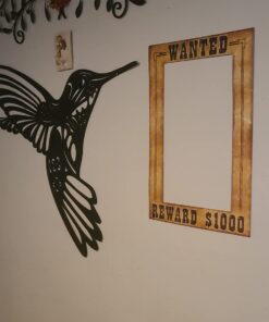 Beistle Wanted Photo Booth Fun Selfie Frame Western Party Supplies, 15.5" x 23.5", Multicolored 28 61Y265xmRNL