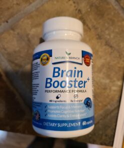 40-in-1 Brain Booster Supplement For Focus, Memory, Clarity, Energy | Advanced Vitamins Plus eBook | For Men & Women, Cognitive Function Nootropic Support with DMAE, Brain Health Formula | 60 Capsules 31 61Y2X0CQPKL