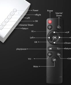 Mini Projector, PVO Portable Projector for Cartoon, Kids Gift, Outdoor Movie Projector, LED Pico Video Projector for Home Theater Movie Projector with HDMI USB Interfaces and Remote Control projector YG300Pro 28 61Y2zSFvYyL