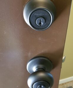 Kwikset 690 Cove Entry Knob and Single Cylinder Deadbolt Combo Pack in Venetian Bronze Without SmartKey 29 61Y3LF8tSbL