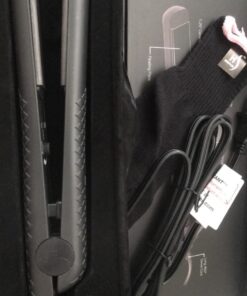 Herstyler Superstyler Onyx Ceramic Flat Iron, Ceramic Hair Straightener With Adjustable Temperature, Travel-friendly Dual Voltage Flat Iron Black 36 61Y4Airm1qL