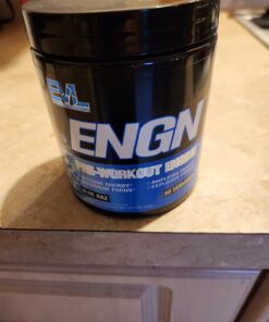 EVL Intense Pre Workout with Creatine - Pre Workout Powder Drink for Lasting Energy Focus and Recovery - ENGN Energizing Pre Workout for Men with Beta Alanine Caffeine and L Theanine - Blue Raz 33 61Y4BruHFkL