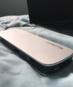 Kingston Nucleum USB C Hub, 7-In-1 Type-C-Adapter Hub Connect USB 3.0, 4K HDMI, SD and MicroSD-Card, USB Type-C Charging for MacBook, Chromebook, and Other USB Type-C devices Single Item 46 61Y4TZK55VL