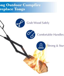Epica Fireplace Tongs, 26" Long, Log Grabber 28 61Y5ZHDU7L