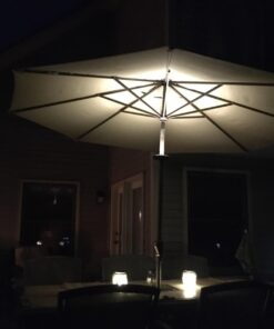 OYOCO Warm White Patio Umbrella Light 3 Brightness Modes Cordless 28 LED Lights at 200 lumens 4 x AA Battery Operated,Umbrella Pole Light for Patio Umbrellas,Camping Tents 39 61Y5w2D5YXL