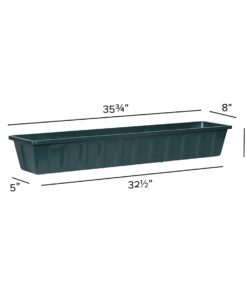 Alternative view of Novelty 2361 Green Flower Box Planter, 36-Inch
