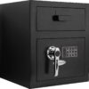 Barska AX11932 Standard Keypad Security Depository Drop Safe 0.72 Cubic Ft,Black Standard Drop Door 10 61Y6UEyTG3L
