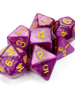 Alternative view of Wiz Dice Series II - Polyhedral Dice Set for Tabletop RPG Adventure Games with a Dice Bag - DND Dice Set, Suitable for Dungeons and Dragons, MTG and Dice Games Alike - Abyssal Mist - 7 ct