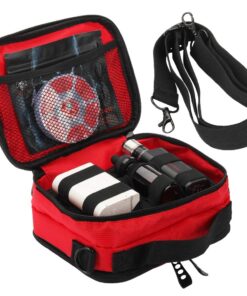 Empty Multi-Functional Carrying case with Non Slip Elastic Bands for Storing RDA RTA Tank and Mod Batteries and Coil Tools and Liquid Bottles(Red) Red 19 61Y7YXbZMqL
