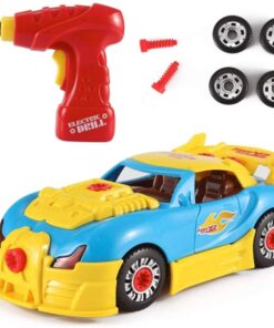 Racing Car Kit For Kids Take Apart Toys with Electric Drill with Lights and Sounds - Build Your Own Toy Car For Boys & Girls age 3, 4, 5, 6 yrs - 12 years old Best Birthday Christmas Gift For Kids 8 61Y7dtAvzTL