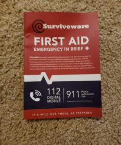 Surviveware Comprehensive Premium First Aid Kit Emergency Medical Kit for Trucks, Cars, Camping, Office and Sports and Outdoor Emergencies - Small 100 Piece Set Regular 69 61Y8L PaUDL