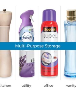 iDesign Linus Plastic Stadium Spice Racks, BPA-Free 3-Tiered Organizer for Kitchen, Pantry, Bathroom, Vanity, Office, Craft Room Storage Organization, 10.25" x 9.25" x 4", Clear Large - Set of 1 10.25" x 9.25" x 4" 25 61Y8tR8H49L