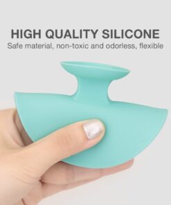 fantcen Make-up-Pinsel von Silikon Pinsel Reinigung Matte Pinsel Scrubber Board Tragbarer Mini Pad für Kosmetik Body Paint Set of 2 (Pink & Grün)… 17 61YBs0S1AGL