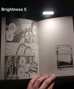 Glocusent USB Rechargeable Book Light for Reading in Bed, Portable Clip-on LED Reading Light, 3 Amber Colors & 5 Brightness Dimmable, Compact & Long Lasting, Perfect for Book Lovers, Kids Blue 64 61YCPxFKHL