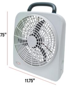 RoadPro RP8000 10" Indoor/Outdoor Dual Power Fan - Battery and/or 12V 10 61YDUfuOamL