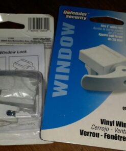 Prime-Line U 9809 Sliding Window Lock for Vinyl Windows – Easy Installation to Keep Windows Securely Closed – Diecast Construction, White (2 Pack) 1/2 in. 49 61YDjfzx1cL