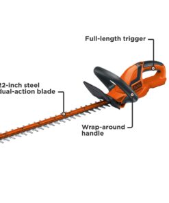 BLACK+DECKER 20V MAX Cordless Hedge Trimmer, 22-Inch, Tool Only (LHT2220B) 28 61YDk11cx3L
