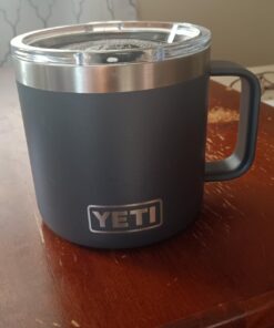 YETI Rambler 14 oz Mug, Vacuum Insulated, Stainless Steel with MagSlider Lid, Stainless Charcoal 17 61YEnmwvcL
