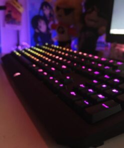 Razer BlackWidow Chroma: Clicky RGB Mechanical Gaming Keyboard - 5 Macro Keys Green Mechanical Switches (Tactile and Clicky) 39 61YFGOkc 6L