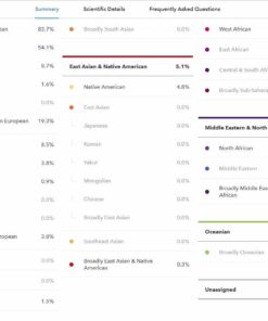 23andMe Ancestry Service - DNA Test Kit with Personalized Genetic Reports Including Ancestry Composition with 2750+ Geographic Regions, Family Tree, DNA Relative Finder and Trait Reports 33 61YGumKB06L
