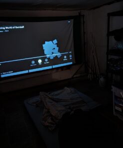 KODAK FLIK HD9 Smart Projector | Mini Black Portable Indoor & Outdoor Movie with Android TV Streaming Apps, Wi-Fi and Bluetooth, Built-In Speakers & Voice Remote | FHD 1080p for Screens Up to 120” 51 61YH6BdckKL