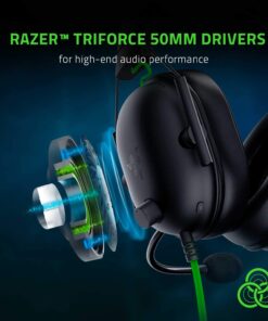 Alternative view of Razer BlackShark V2 X Gaming Headset: 7.1 Surround Sound - 50mm Drivers - Memory Foam Cushion - For PC, PS4, PS5, Switch - 3.5mm Audio Jack - Black Classic Black