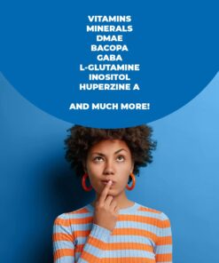 Nootropics Brain Support Supplement - Nootropic Brain Booster for Improved Focus, Concentration & Memory. Brain Nootropic for Brain Health, Mood & Energy Support. Non-GMO. Made in the USA. 60 Capsules 19 61YIwxxvbsL