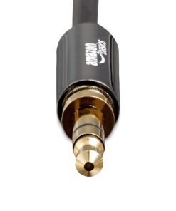 Amazon Basics 3.5mm Aux Audio Cable for Stereo Speaker or Subwoofer with Gold-Plated Plugs, 4 Foot, Black 1 Pack 4 ft (1.2 m) 18 61YIyBZd5ZS