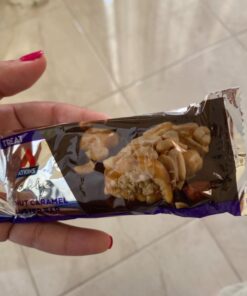 Atkins Peanut Caramel Cluster Bar, Dessert Favorite, High in Fiber, 3g Net Carb, 1g Sugar 28 61YJjhYVc3L