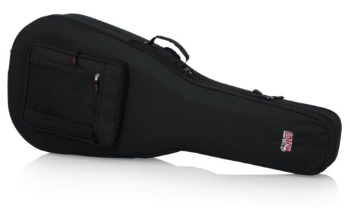 Gator Cases Lightweight Polyfoam Guitar Case For Dreadnought Style Acoustic Guitars; Fits 6-String and 12-String (GL-DREAD-12) 6/12 String Dreadnought