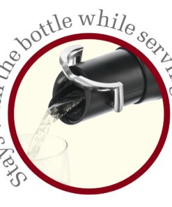 Vacu Vin Champagne Saver & Server - Black - 1 Stopper-Pourer - Keep Champagne Fresh for Up to a Week with Airtight Seal - Vacuum Pump with Champagne Bottle Stopper and Pourer 14 61YKtsVfoDL