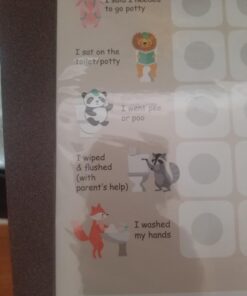 Putska Animal Potty Training Chart for Toddlers Boys & Girls - Potty training stickers for girls potty training toilet and boys. A sticker chart for kids potty training rewards. Toddlers Potty chart 42 61YMAHMjw5L 1