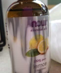 NOW Essential Oils, Lemon Oil, Cheerful Aromatherapy Scent, Cold Pressed, 100% Pure, Vegan, Child Resistant Cap, 4-Ounce 4 Fl Oz (Pack of 1) 37 61YNPNArQqL