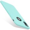 TORRAS Liquid Silicone iPhone X Case with Shockproof Full Protection Soft [Microfiber Cushion] Slim Fit Phone Case for iPhone X 5.8", Baby Mint